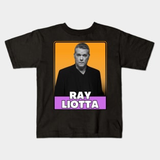 Ray liotta (retro design) Kids T-Shirt